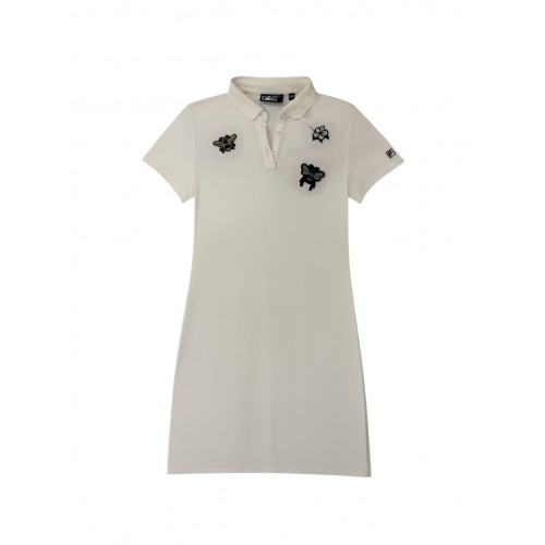 Fila Women Floral Patch Polo Dress – Off White